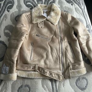 Sherpa cropped jacket